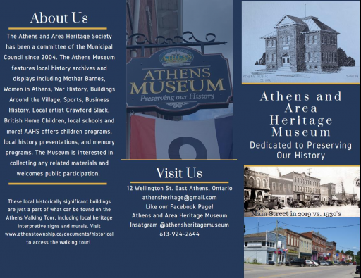 Athens Heritage Museum Brochure - English pg 1